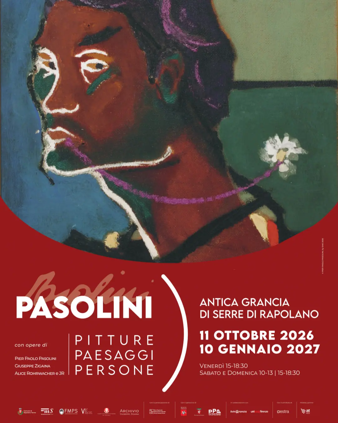 Pasolini. Pitture Paesaggi Persone, locandina